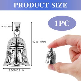 Biker Guardian Bell Motorcycle Bell Motorcycle Bell Lucky Charm Guardian Bell Biker Bell Motorcycle Guardian Angel Bell Stainless Steel Motorcycle Bell Protection Symbol for Motorcyclists