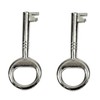 SN-TEC Screw-On Lock/Furniture Lock/Cupboard Lock with Handle, Backset: 15 mm