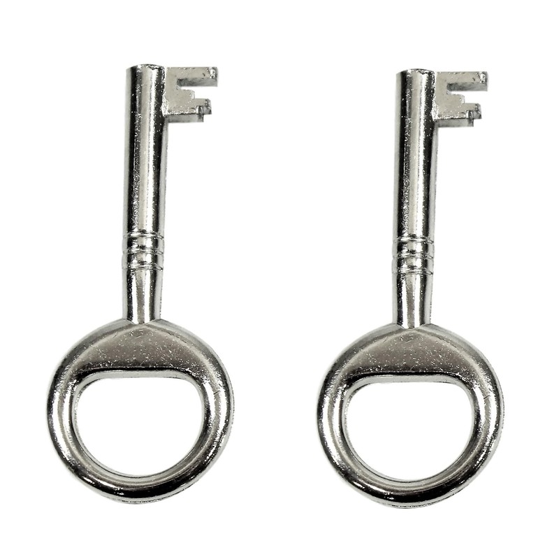 SN-TEC Screw-On Lock/Furniture Lock/Cupboard Lock with Handle, Backset: 15 mm
