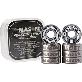 Bronson Speed Co Mason Silva G3 Skateboard Bearings, Multi