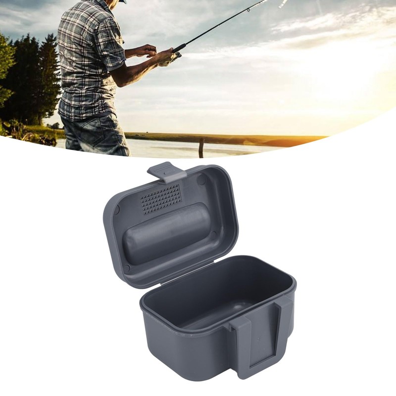 VGEBY Live Bait Box, Plastic Fishing Case, Bait Holder Storage