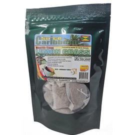 LEMON GRASS - 25 Tea Bags (ORGANIC loose Leaf Tea) - Product of Grenada, Caribbean