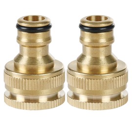 Faucet Nipple Faucet Connector 1/2 3/4" 2 Pack 20mm 25mm Threaded Water Hose Faucet Hose Joint Attachment Hose Joint Car Wash Water Farming School Yard Connector