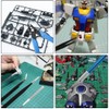 WMYCONGCONG Plastic Model Tools, 9-piece Set, Introductory Tool Set, For
