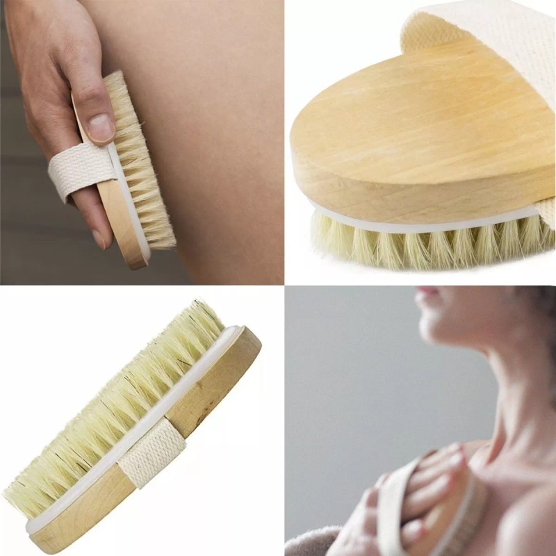 Mafab Set 1 Cepillo Facial 1 Cepillo Corporal Ovalado Exfoliante