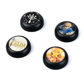 DLseego Joystick Kappen Kompatibel mit Switch/Switch Lite/Switch OLED,Harte Materialien Daumen Griffe Abdeckung Weich Anti-Rutsch 4PCS Daumen Taste Caps, Schwarze Klassische Charaktere