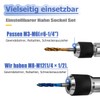 Mesee 2 Pieces Tap Socket Adapter, Adjustable Tap Set, 3/8