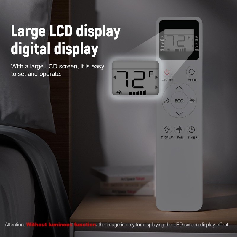 WDZP New AC Remote Control Replacement for Vremi EQK Elgin