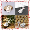 AOOGON Set of 2 Couple Key Chains, Love Heart Key