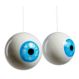 Deco Woerner Eyeball Shop Window Decoration Polystyrene Eyes Shop Equipment Blue 10 cm Diameter Pack of 2