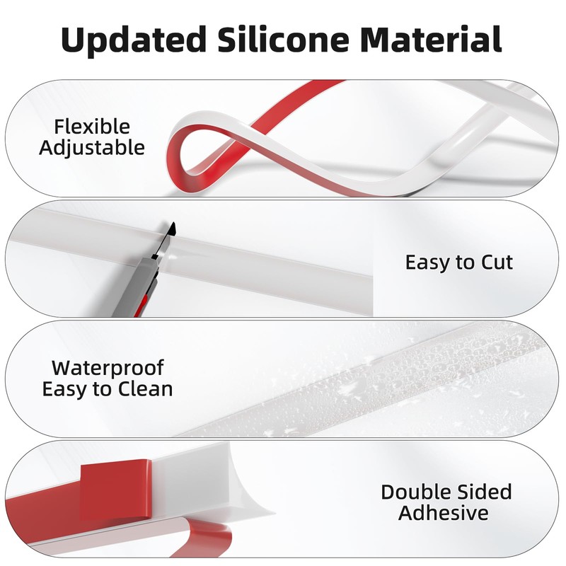 39.2' Flexible Quarter Round Molding, Peel and Stick Shoe Molding