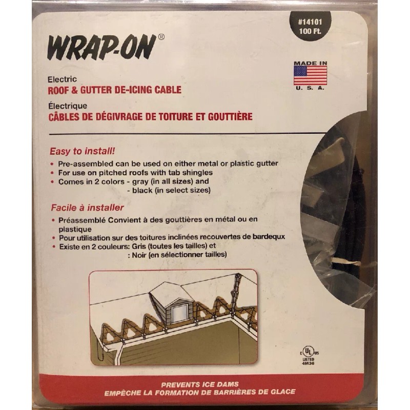 Wrap on (100 Foot) Wrap-On Electric Roof and Gutter De-Icing