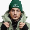 MoonWorks® Men's Beanie with Patch Knitted Hat with Saying Team