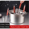 Buokaiw Pasta Cooker with Strainer,Stainless Steel Pasta Cooker Insert Set,