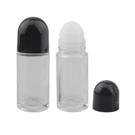 Chiegeguu 2Pcs 50ML Glass Roller bottles Empty Roll on Ball Applicator for Oil for Different Capacity Requirements
