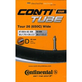 Continental Unisex-Adult Schlauch Tour Wide, Schwarz, One Size