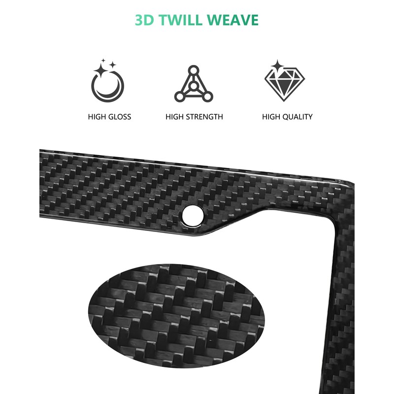 Carbon Fiber License Plate Frame