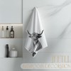 JFFTLL Funny Bathrobe Highland Cow Hand Towels for Bathroom Washroom