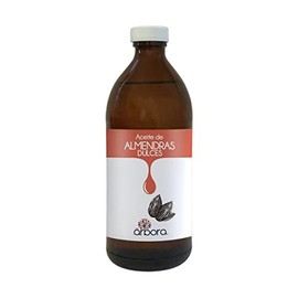 Árbora Aceite de Almendras PURO con certificado de composición de Omegas | Ideal como aceite para masaje y para mezclar con aceites esenciales de Aromaterapia | Nutre la Piel, Uñas y Cabello | 500 ml