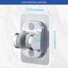 Voolan Self-Adhesive Shower Holder - Adjustable Waterproof Holder for Handheld