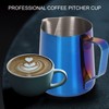 350ml Coffee Milk Frothing Pitcher Cup Thickened 304 Stainless Steel