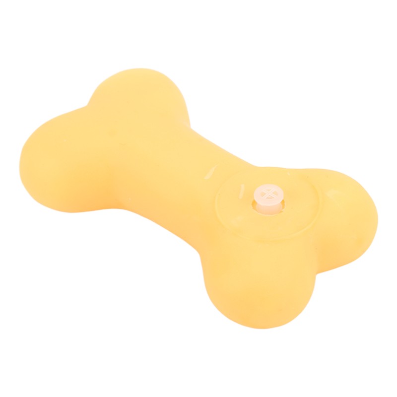 20pcs Rubber Dog Squeaky Bone Toy Teeth Cleaning Dog Bone