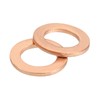 sourcing map M6 Flat Washer, 25 Pcs Copper Ring Flat