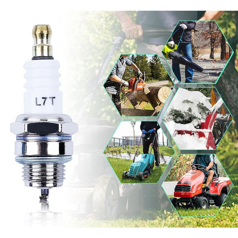 2 PCS L7T Spark Plug Universal 2 Stoke Engine Nickel