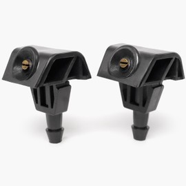 Windshield Washer Nozzles 2PCS for Nissan Rogue 2008-2021, Murano 2007-2016, Sylphy, Leaf, Nissan Juke; Wiper Washer Spray Jet replacement by Click&Fit acccessories OE# 28932-3JA0A, 28931-4BA0A