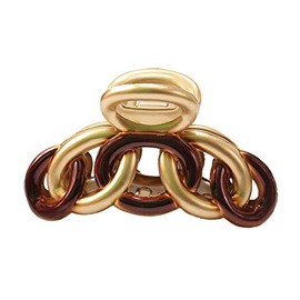 Caravan Chain Claw, Gold/Tortoise Shell