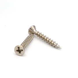 Yellowbird #6 x 1 Interior Work - Flat Head Phillips - Nickel Wood Screw - Bit Included - 150 Ct.