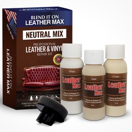 Blend It On Leather Max Quick Blend Refinish and Repair Kit, (Neutral Mix) for Furniture Ect