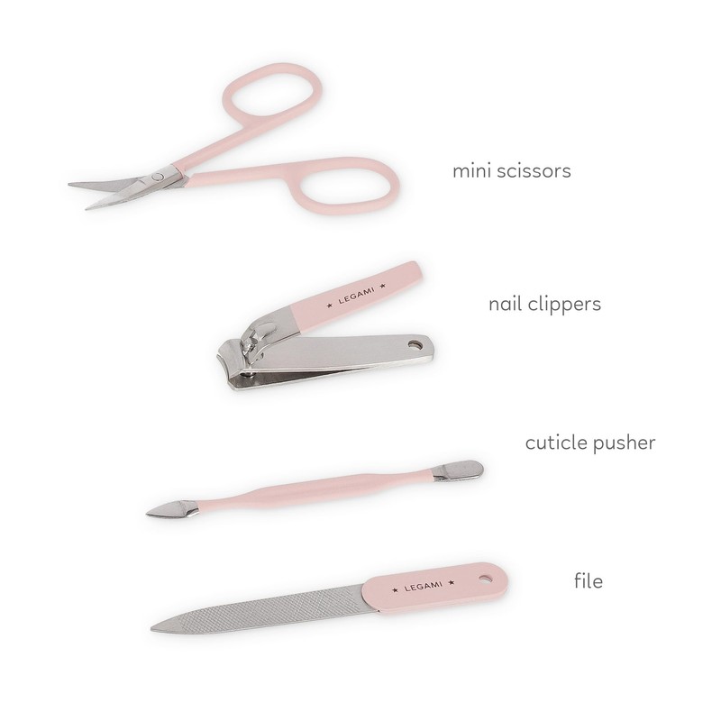 Legami Manicure Kit - But First Nails!, Scissors, Nail Clippers,