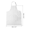 sourcing map Kitchen Cooking Aprons 82x68cm Adjustable Bib Waterproof Long