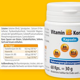 Pharma-Peter Vitamin B Complex Capsules, 60 Capsules