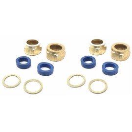 2-Pack Gaskets Washers Nuts For 5/8" Boiler Sight Gauge Glass