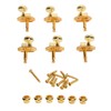 6 Pcs String Tuning Pegs 3L3R High Strength Metal Machine