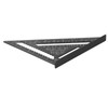 12in Triangle Ruler Aluminum Alloy Woodworking Carpentry Measuring Tools Black