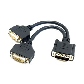 chenyang DMS-59Pin 1 to 2 DVI 24+5 Splitter Extension Cable for PC Graphics Card
