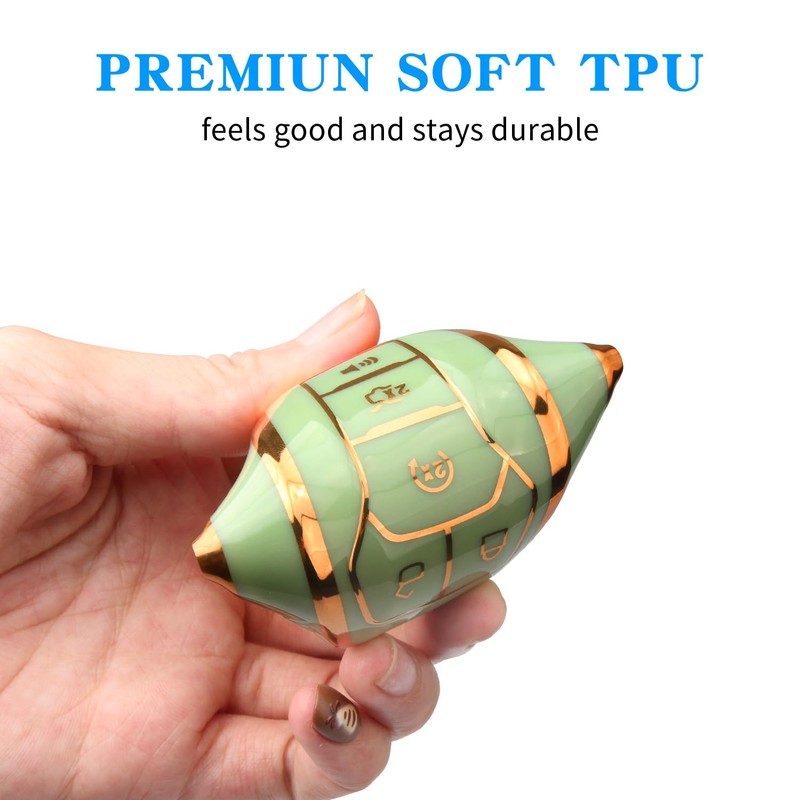 MILD EAST Key Fob Cover for Ford with Key Chain,
