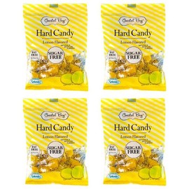 Coastal Bay Confections Hard Candy, Lemon-flavored, Sugar Free,12 Ounces, 4-pk