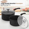 EABOSON Nonstick Saucepan with Lid, 1QT & 1.5QT & 2QT