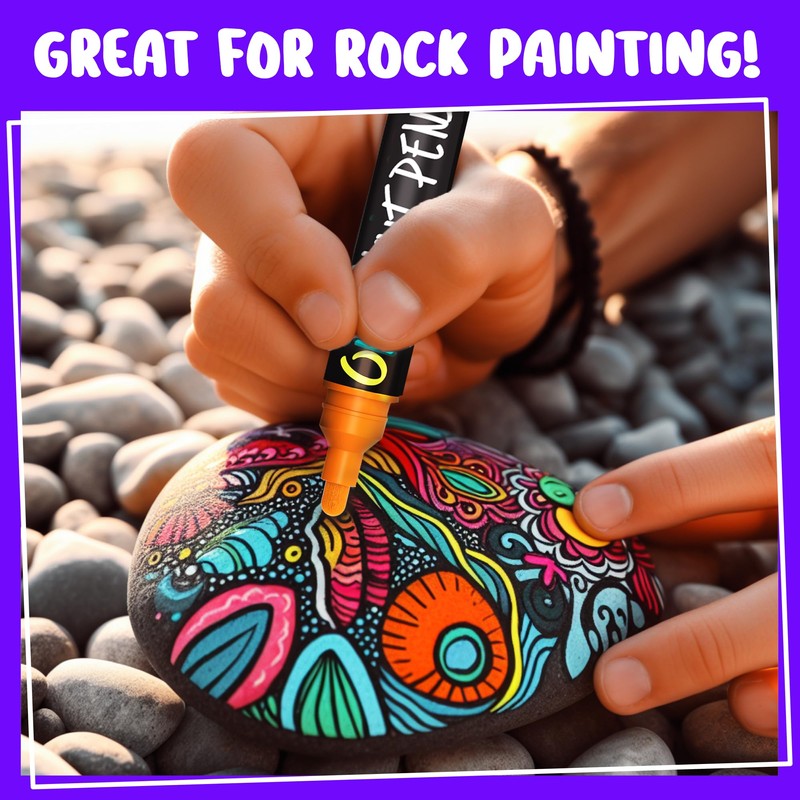 Chalkola 20 Oil Paint Pens - Oil Based Paint Markers