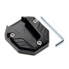 Gereiny Aluminum Alloy Motorcycle Bike Kickstand Extender Foot Side Stand