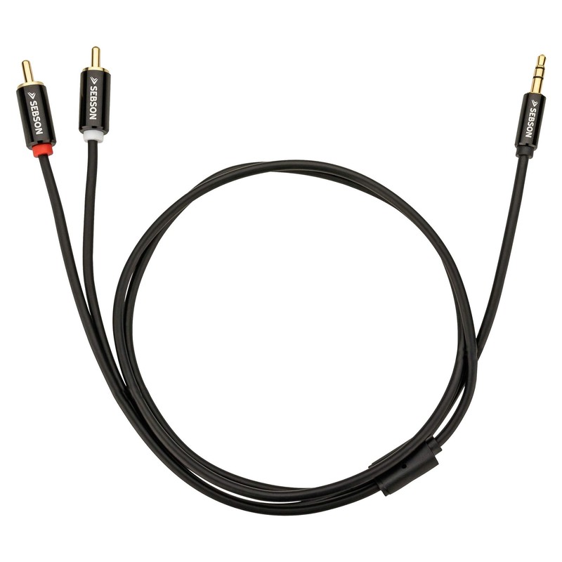 SEBSON Audio Cable 3 m Jack 3.5 mm to 2
