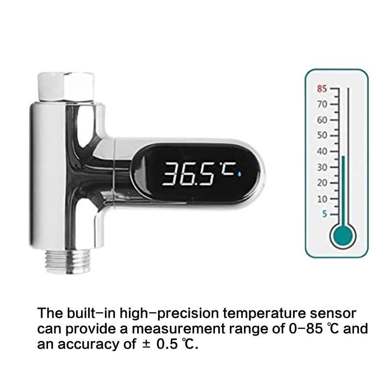 LynsaTac Shower Thermometer Instant-Read Thermometers for Bath, Water Temperature Thermometer