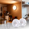2 Pack Rechargeable Puck Lights with Remote & Touch Control,