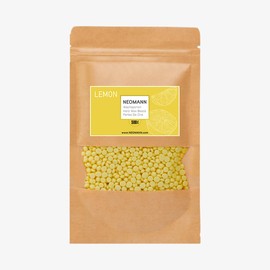 NEOMANN Waxing Beads for Wax Hair Removal 500 g Lemon Scented Hard Wax or Wax for Painless Wax Beads Hair Removal for All Wax Warmers and Whole Body