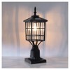 Kemeco ST4224Q-A Solar Post Light Outdoor, Landscape Led Squared Frame
