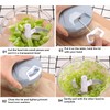 Manual Onion Chopper with Pulley Vegetable Chopper Mini Portable Pull